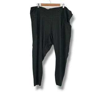 Old Navy Active Powersoft High Rise Ribbed Side Pocket Leggings Green Womens 4X